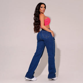 Calça Jeans Modeladora Wide Leg [Pague 1 Leve 2]
