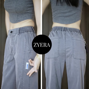 [Pague 2, Leve 3] + 2 Brindes - Calça Feminina Aurora em Malha de Seda Gelo e Poliéster (Sua Nova Peça Favorita!)