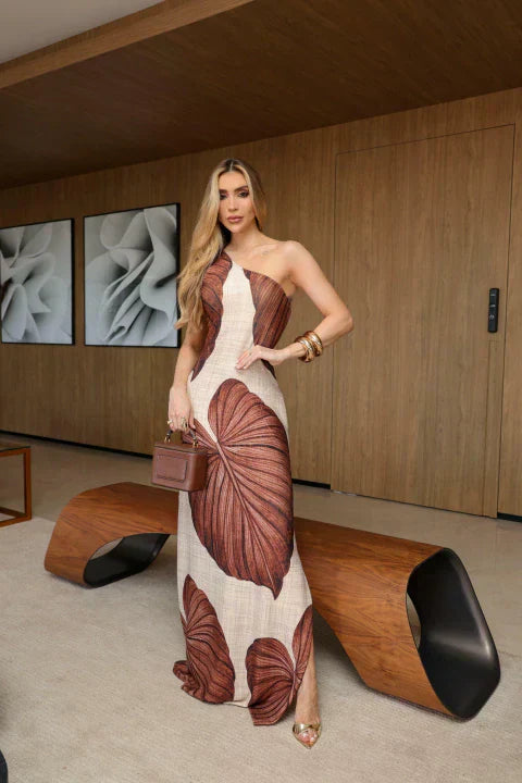 Vestido Longo Nula Manga Anita